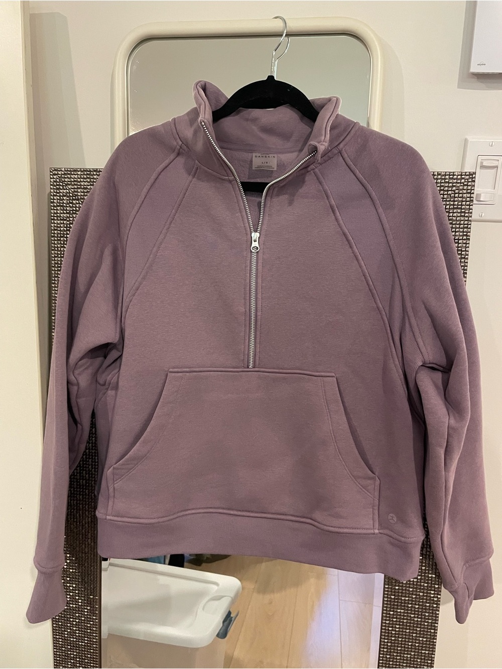 NEVER WORN Danskin Lavender Half-Zip Women's Pullover
